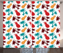 Palm Trees Island Curtain