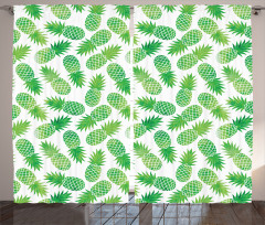 Exotic Pineapple Pattern Curtain