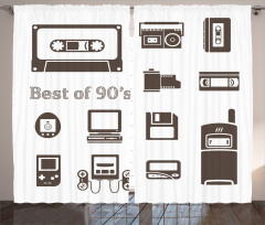 90s Nostalgia Game Curtain
