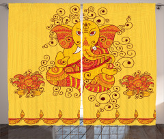 Bohemian Thai Elephant Curtain