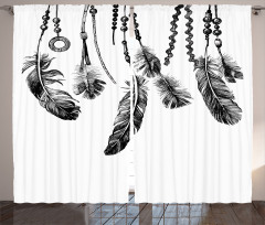 Native Feathers Curtain