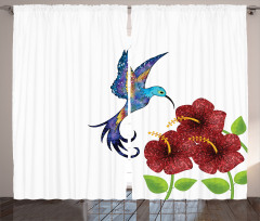 Flower Gardenrt Curtain