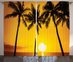 Sunny Beach Exotic Curtain