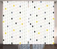 Polka Dots Geometric Curtain