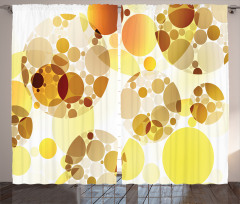 Graphic Polka Dots 50s Curtain
