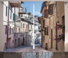 Italian Town Street Curtain