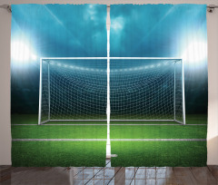 Soccer Football Game Curtain