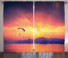 Paragliding at Sunset Curtain