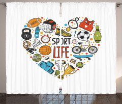Heart with Sport Curtain