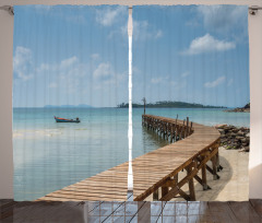 Wooden Bridge to Sea Curtain