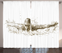 Olympics Swimming Curtain