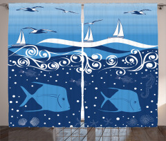 Underwater Life Sail Curtain