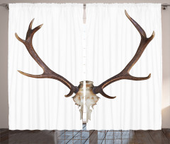 Antlers Skeleton Hunter Curtain