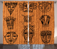 Native Masks Curtain