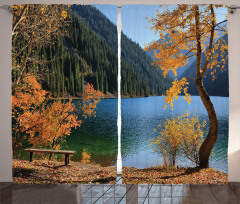 Lake Forest Autumn Tree Curtain