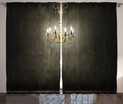 Classic Dark Chandelier Curtain