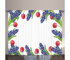 Blossom Spring Flowers Curtain