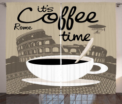 Rome Landmark Drink Cup Curtain