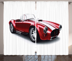Old Fashioned Vintage Car Curtain