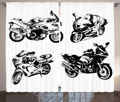 Motorbikes Curtain