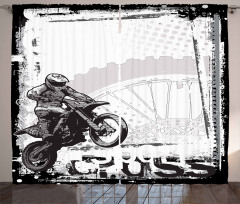 Motocross Racer Curtain