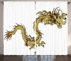 Fire Dragon Astrology Curtain