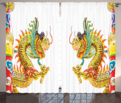 Dragon Oriental Culture Curtain