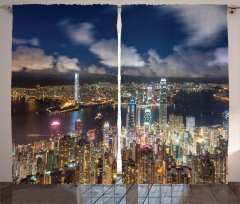 Night View Hong Kong Curtain