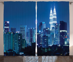 Kuala Lumpur Skyline Curtain