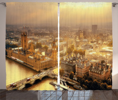 London Aerial Scenery Curtain