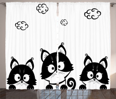 3 Kittens Curtain