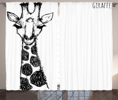 Safari Giraffe Curtain