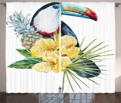 Toucan Bird Exotic Curtain