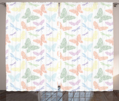 Butterfly Dragonfly Curtain