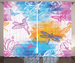 Butterflies Dragonflies Curtain