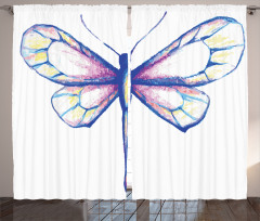 Butterfly Design Art Curtain
