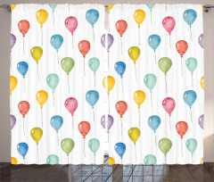 Colorful Balloons Curtain