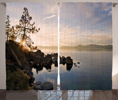 Lake Tahoe at Sunset Curtain