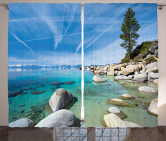 Coastal Tropical Tahoe Curtain