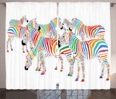 Colorful Animals Curtain