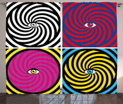 Pop Art Hypnotic Curtain