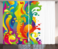Rainbow Splash Curtain