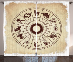 Zodiac Horoscope Sign Curtain