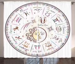 Astrological Horoscope Curtain