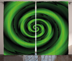 Abstract Spirals Curtain