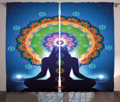 Mandala Chakra Yoga Curtain