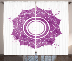 Mandala Chakra Splash Curtain