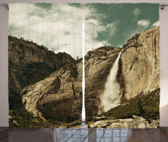 Waterfall Yosemite Park Curtain
