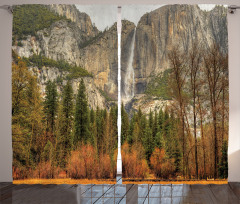 Yosemite Falls Trees Curtain
