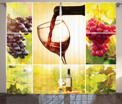 Vineyard Grape Harvest Curtain